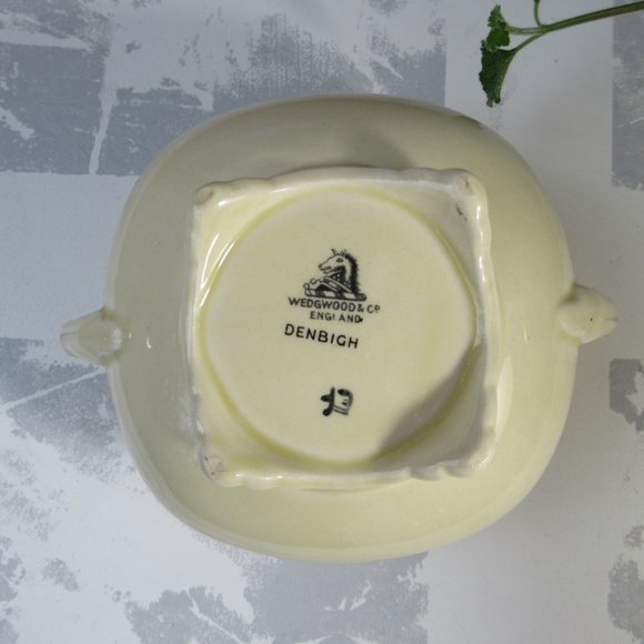 Sugar Bowl no Lid Denbigh Unicorn backstamp by Wedgwood & Co. England 1862-1900 - Picture 10 of 12